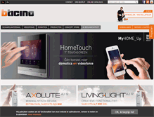Tablet Screenshot of bticino.be