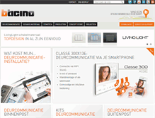 Tablet Screenshot of bticino.nl